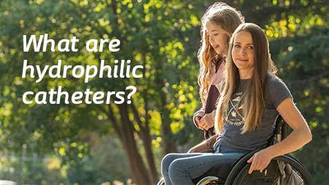 What are hydrophilic catheters?