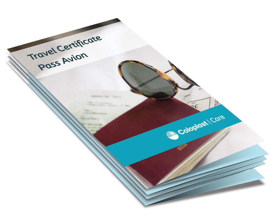 Nouvelle carte de voyage Coloplast!<br> Inscrivez-vous pour recevoir le vôtre aujourd'hui!